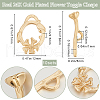 Beebeecraft 10Pcs Eco-friendly Brass Toggle Clasps KK-BBC0016-03-2