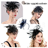 Polyester Mesh Veil Hair Bands OHAR-WH0034-12B-6
