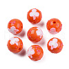 Opaque Acrylic Beads ACRC-N002-02-05-2