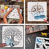 12Pcs 12 Styles PET Hollow Out Drawing Painting Stencils Sets DIY-WH0383-0062-4