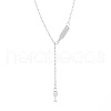 Alloy Cable Chain Wine Cup Pendant Y Necklaces for Women WG2C776-02-2