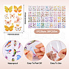 36Pcs 36 Styles PET Waterproof Stickers STIC-TAC0001-004-4