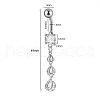 304 Stainless Steel Micro Pave Cubic Zirconia Belly Rings WG5C1DA-18-2