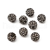 Polymer Clay Rhinestone Beads X-RB-C1438-10mm-A12-4