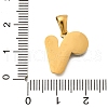 304 Stainless Steel Pendants STAS-K297-01G-V-3