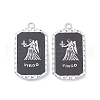 Alloy Twelve Constellations Series Big Pendants PALLOY-O107-01P-03-1