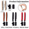 4 Sets 4 Colors PU Leather Shoelace AJEW-FG0003-06-2