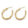 Brass Half Hoop Earrings KK-S356-356-NF-3