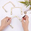 SUPERFINDINGS 3Pcs Cat's Head Shaped Alloy Bag Handle FIND-FH0004-74-3