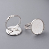 Brass Pad Ring Findings KK-J110-S-2