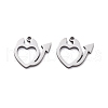 201 Stainless Steel Charms STAS-V001-06-1
