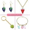 10 Styles Opaque Resin Pendants RESI-YW0001-77-6