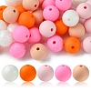 35Pcs Food Grade Eco-Friendly Silicone Focal Beads SIL-FS0001-22B-1