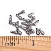 Tarnish Resistant 304 Stainless Steel Chain Findings teardrop STAS-Q177-01-3