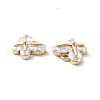 Brass Pave Cubic Zirconia Charms KK-G462-03KCG-2