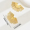 Fan Alloy Stud Earrings FS-WGC55C1-01-4