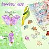 150Pcs 15 Colors Glass Charms PALLOY-CJ00040-2