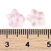 Transparent Spray Painted Frosted Glass Beads GLAA-NH0003-01C-3