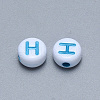 Craft Acrylic Horizontal Hole Letter Beads SACR-S201-11H-2