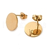 Ion Plating(IP) 304 Stainless Steel Stud Earring Findings STAS-P308-11G-A-2