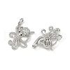Brass Micro Pave Cubic Zirconia Pendants KK-C093-12P-2