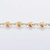 Handmade Ion Plating(IP) 304 Stainless Steel Bar Link Chains STAS-G038-07A-1