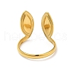 Ion Plating(IP) 304 Stainless Steel Cuff Finger Rings RJEW-L107-004G-3