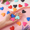 24Pcs 6 Colors Opaque Resin Pendants CRES-TA0001-20-6