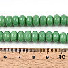 Opaque Spray Painted Glass Beads GLAA-ZX008-8mm-18C-4
