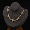 Rack Plating Brass Heart Pendant Necklaces for Women NJEW-C064-02GP-3