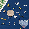 Fashewelry 160Pcs Rose Zinc Alloy Nail Art Stud MRMJ-FW0001-04-3