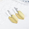 Brass Dangle Stud Earrings EJEW-S262-06GP-1