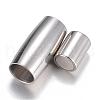 Tarnish Resistant 304 Stainless Steel Magnetic Clasps with Glue-in Ends STAS-G071-44P-2
