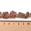 Raw Rough Natural Strawberry Quartz Beads Strands G-Z087-A09-5