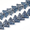 Electroplate Glass Beads Strands EGLA-N012-04N-1
