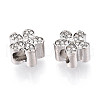 Alloy Rhinestone European Beads FIND-N009-15P-2