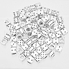 DICOSMETIC 100Pcs Tibetan Style Alloy European Beads TIBE-DC0001-02-1