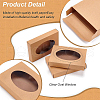 Foldable Creative Kraft Paper Box CON-WH0085-29A-4