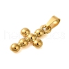 Ion Plating(IP) 304 Stainless Steel Pendants STAS-C103-30A-G-2