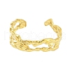 Real 18K Gold Plated 304 Stainless Steel Open Cuff Rings for Women RJEW-B061-01G-06-2