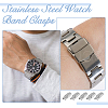 DICOSMETIC 10Pcs 201 Stainless Steel Watch Band Clasps STAS-DC0015-89-6