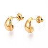 304 Stainless Steel Stud Earrings EJEW-T047-08G-1