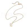 Mother's Day 304 Stainless Steel Pendant Necklace NJEW-TA00194-01-4