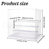 Transparent Plastic Minifigures Display Case ODIS-WH0025-142C-2