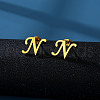 201 Stainless Steel Stud Earrings WG24A34-14-1