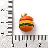 Brass Enamel Charms KK-Q098-16G-B-3