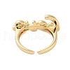 Bass LOVE Open Cuff Rings for Women RJEW-U012-01G-3