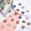 30Pcs 6 Style Alloy Enamel Pendants ENAM-SZ0003-30-4