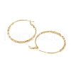 Brass Round Ring Hoop Earrings EJEW-A025-01D-2