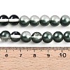 Baking Painted Transparent Glass Beads Strands DGLA-N011-8mm-07-4
